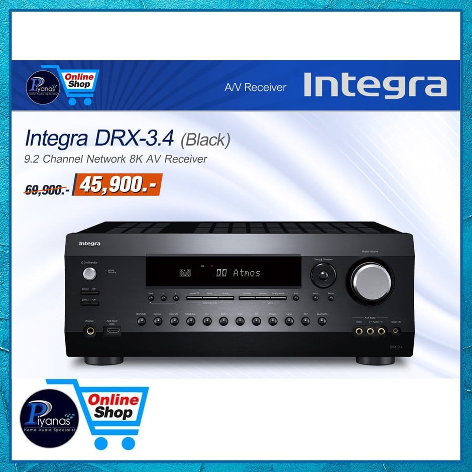 รีซีฟเวอร์ INTEGRA : DRX-3.4 (สีดำ)_5